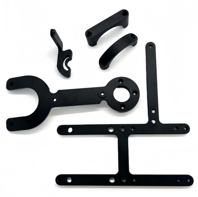 Aluminium 6061 CNC-Bearbeitung Schwarze Anodisierte Aluminiumeile mit Toleranz ±0,01 mm