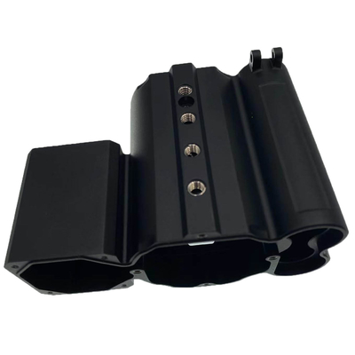 Kundenspezifische Bearbeitungsteile CNC metallaluminium und anodisiertes Schwarzes